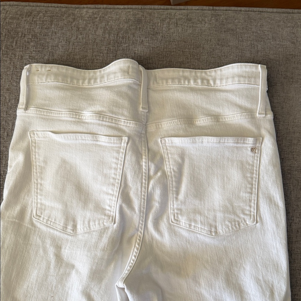 Madewell women’s white high skinny stretch denim Jeans size 16/33‎ - Picture 7 of 11